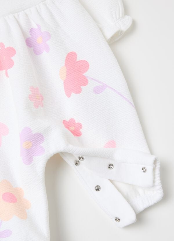 Ovs Tutina In Crêpe Con Ricamo "My Little Flower"