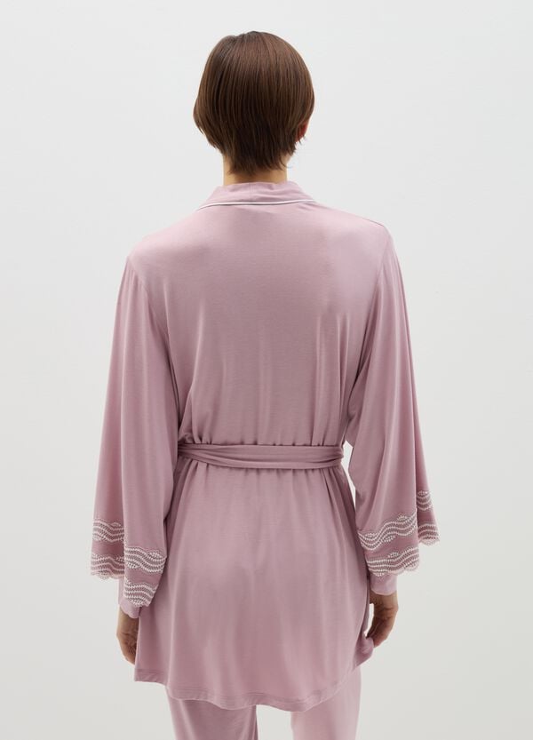 Ovs Vestaglia In Modal Con Dettagli A Contrasto