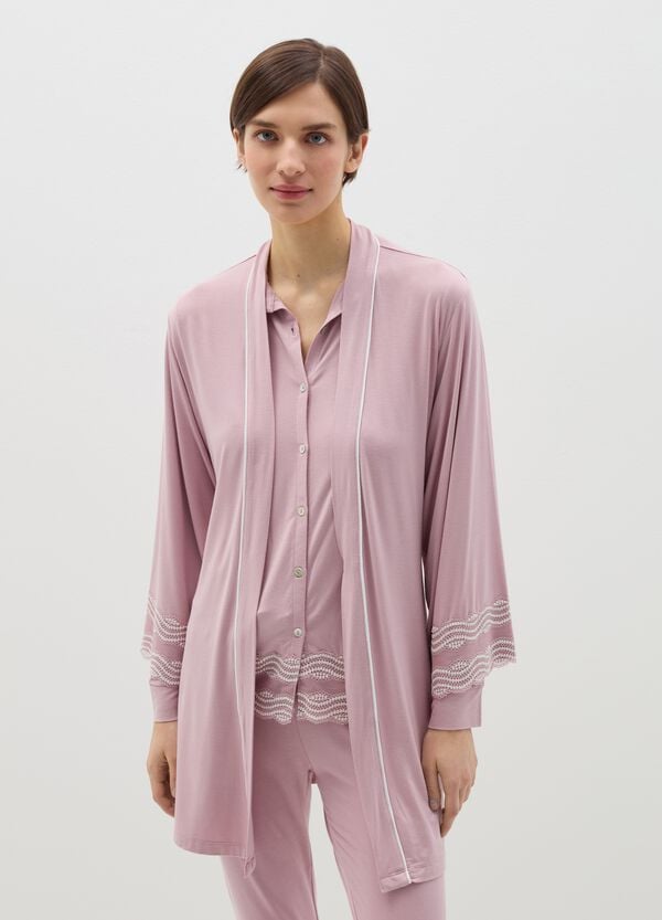 Ovs Vestaglia in modal con dettagli a contrasto