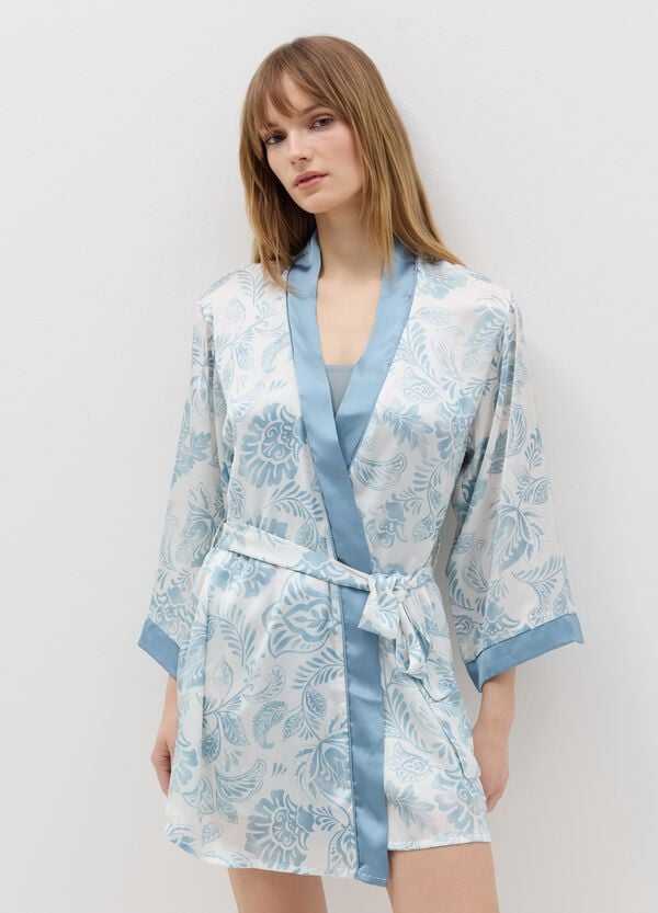 Ovs Vestaglia in raso satin fantasia