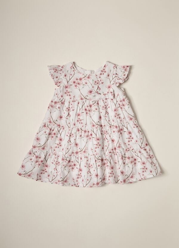Ovs Vestito a balze in puro cotone IANA neonata