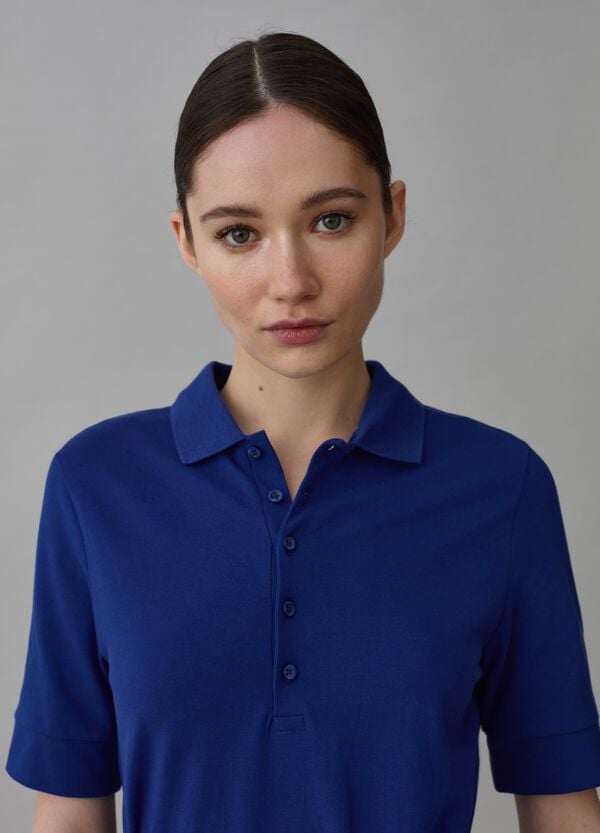 Ovs Vestito A Polo In Piquet Con Cintura