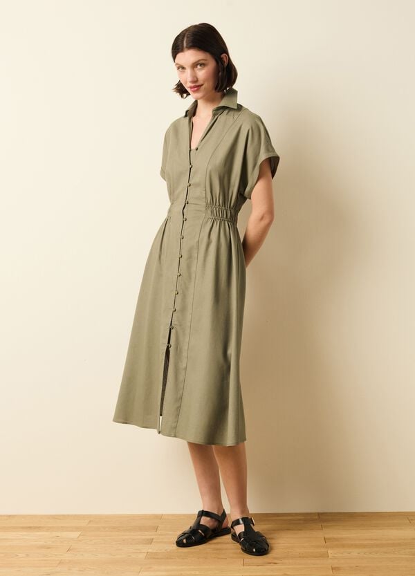 Ovs Vestito Chemisier Maniche Corte