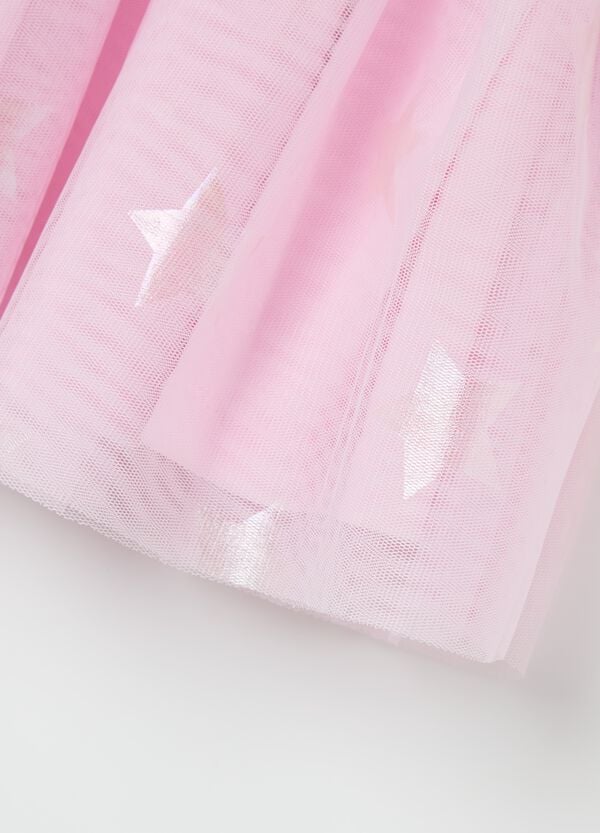 Ovs Vestito Con Gonna In Tulle E Stampa Minnie