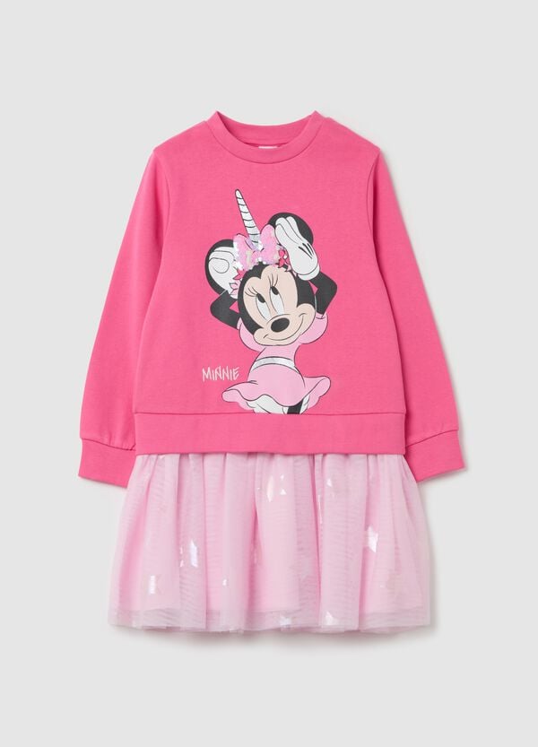 Ovs Vestito con gonna in tulle e stampa Minnie