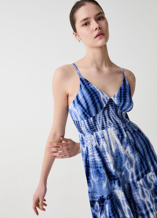 Ovs Vestito Corto Con Balza Fantasia