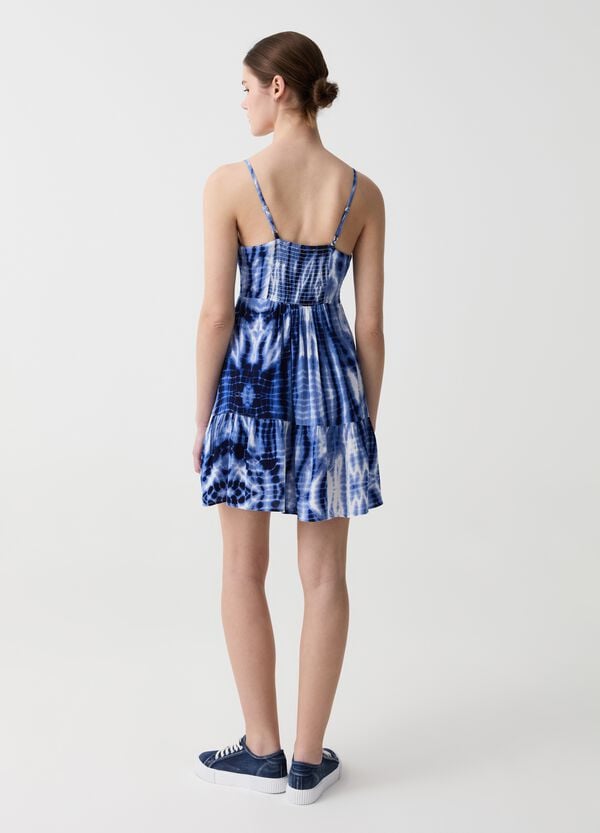 Ovs Vestito Corto Con Balza Fantasia