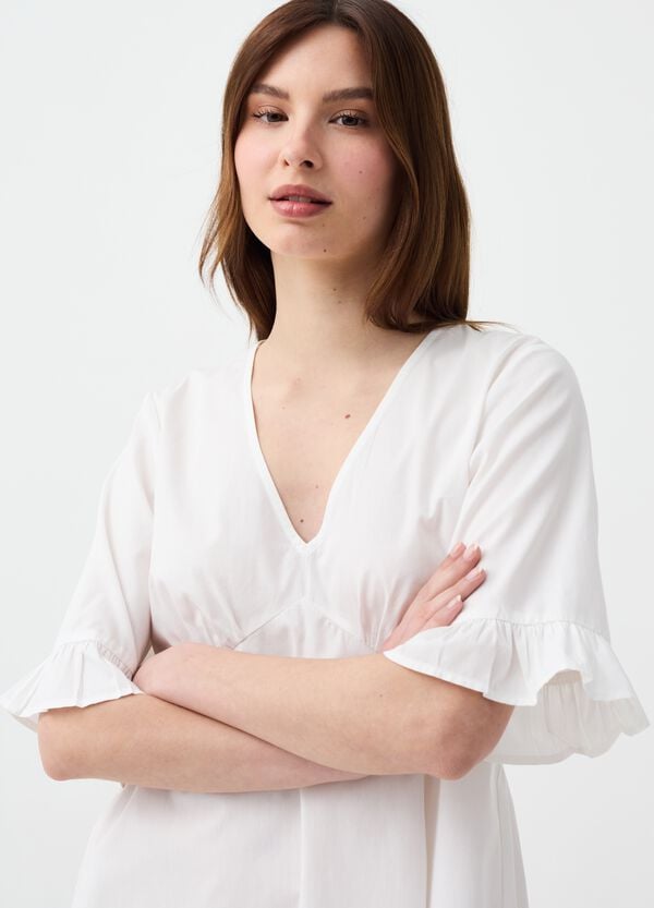 Ovs Vestito Corto Maniche Con Volant