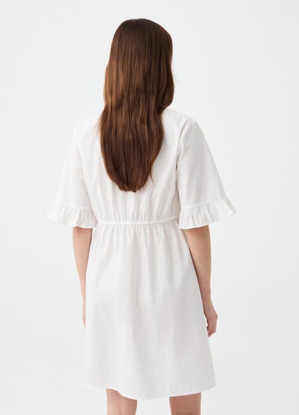 Ovs Vestito Corto Maniche Con Volant