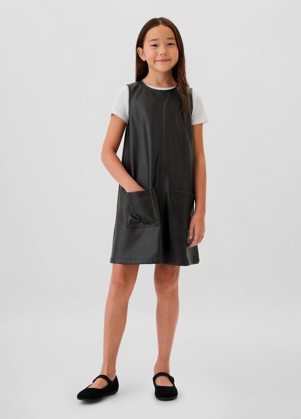 Ovs Vestito corto smanicato effetto lucido
