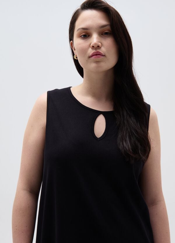 Ovs Vestito Essential Corto Con Balza Curvy