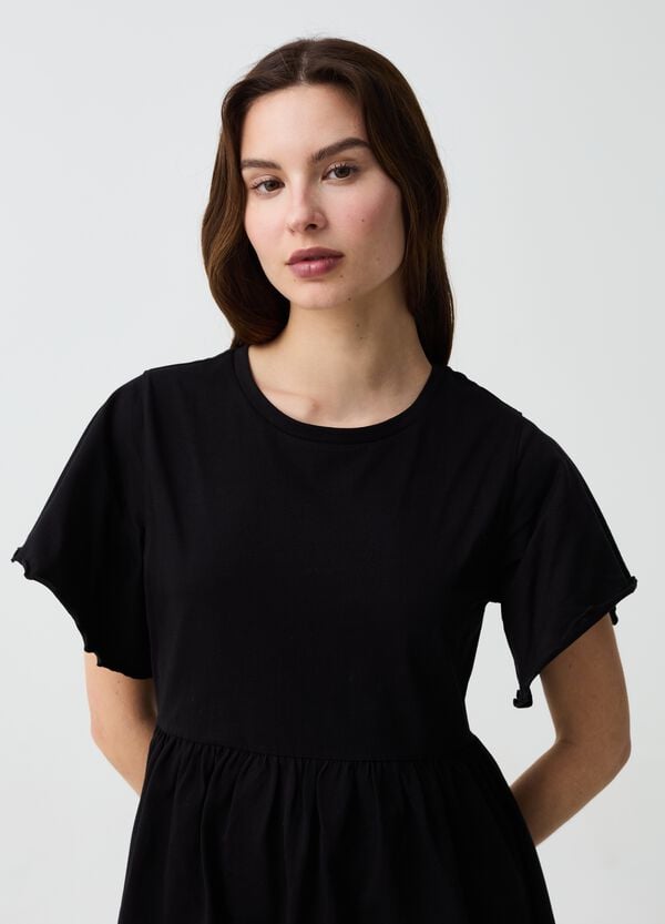 Ovs Vestito Essential Corto Con Maniche A Farfalla