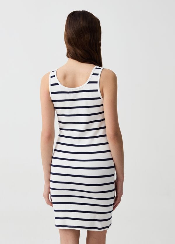 Ovs Vestito Essential Corto Smanicato A Righe