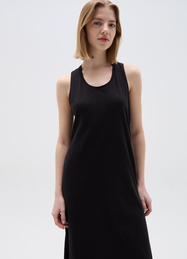 Ovs Vestito Essential Lungo Con Spacchi