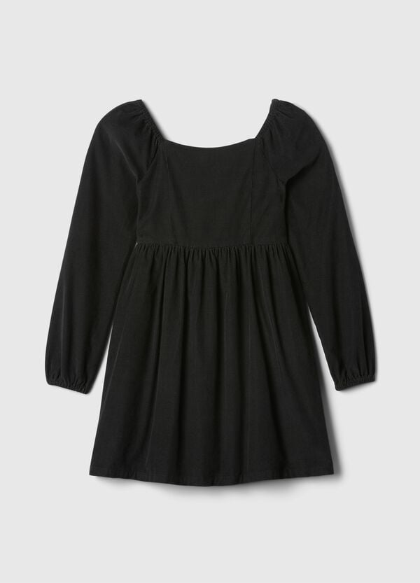Ovs Vestito In Cotone Con Maniche A Sbuffo