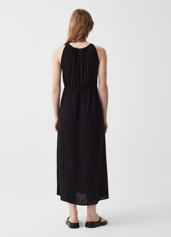 Ovs Vestito Lungo In Viscosa Con Scollo Halter
