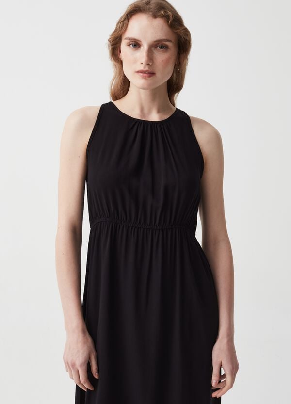 Ovs Vestito Lungo In Viscosa Con Scollo Halter