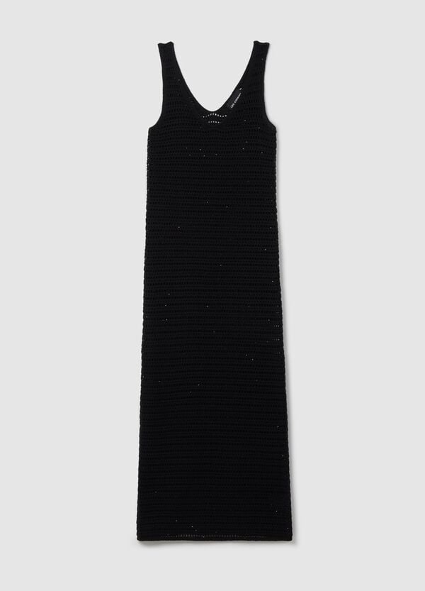 Ovs Vestito lungo smanicato crochet