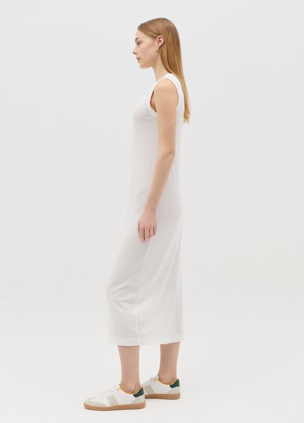 Ovs Vestito Lungo Smanicato Premaman A Costine