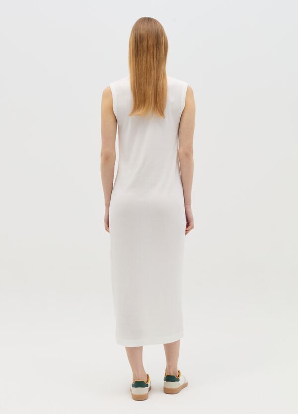 Ovs Vestito Lungo Smanicato Premaman A Costine