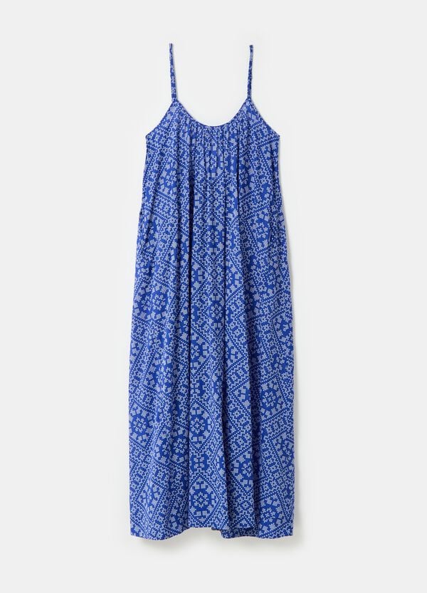 Ovs Vestito Lungo Stampato Con Schiena Scoperta