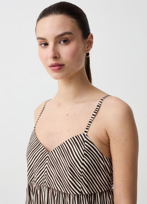 Ovs Vestito Midi Con Balza