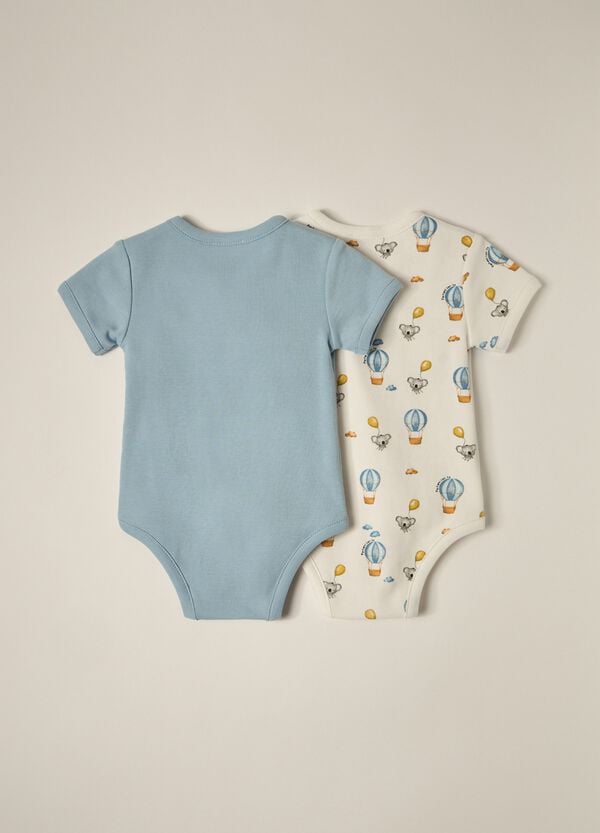 Ovs Pack 2 Body In Interlock Di Puro Cotone IANA Neonato