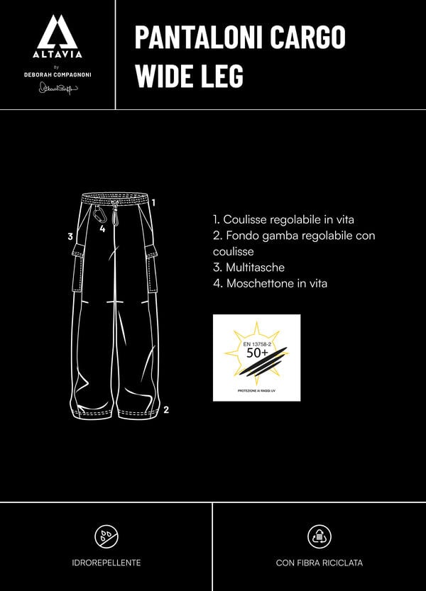 Ovs Pantalone Cargo A Gamba Larga ALTAVIA WITH DEBORAH COMPAGNONI