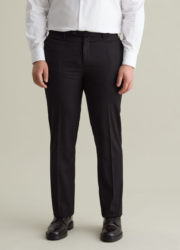 Ovs Pantalone Elegante Regular Fit Tinta Unita Plus Size