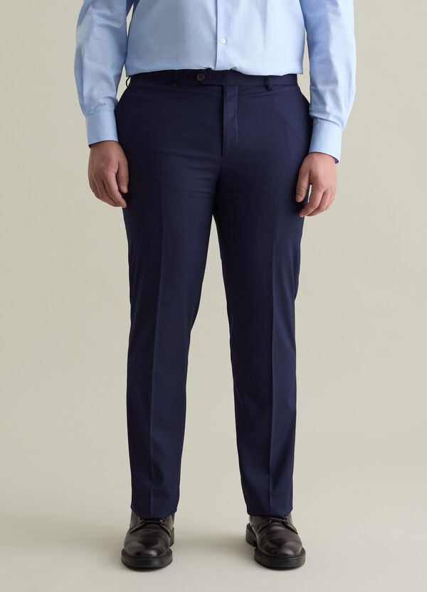 Ovs Pantalone Regular Fit In Misto Viscosa Plus Size