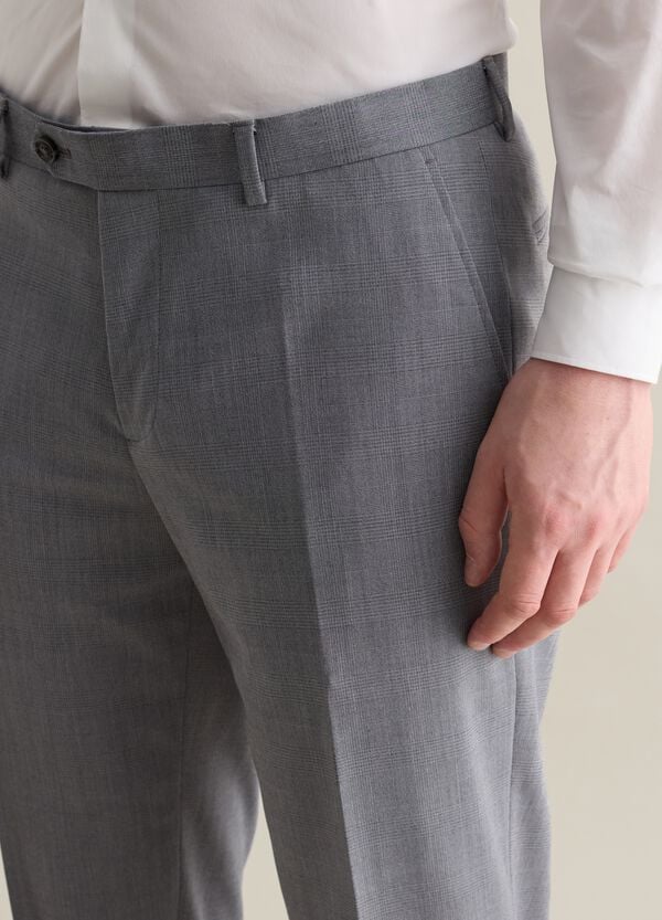 Ovs Pantalone Sartoriale Slim Fit Principe Di Galles