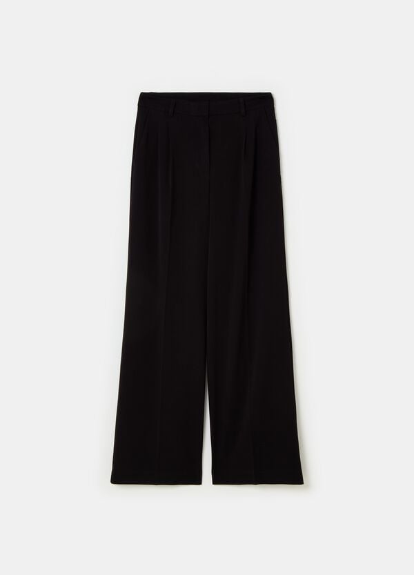 Ovs Pantaloni Ampi In Poliviscosa Elasticizzata PIOMBO