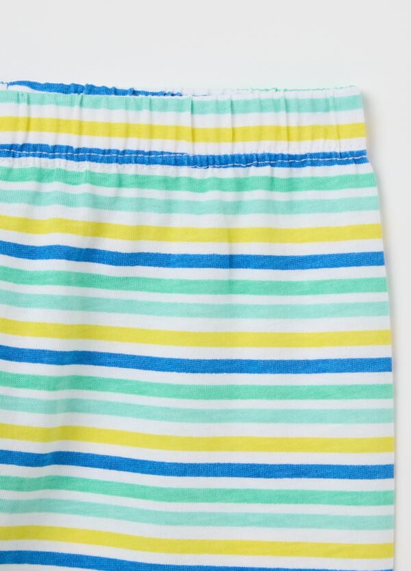 Ovs Pigiama In Cotone Bio Con Stampa Camaleonte Verde