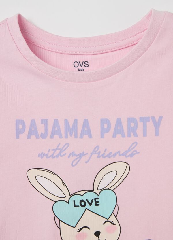 Ovs Pigiama In Cotone Bio "Pajama Party With My Friends"
