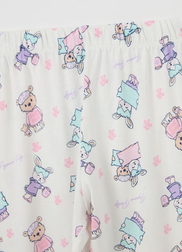Ovs Pigiama In Cotone Bio "Pajama Party With My Friends"
