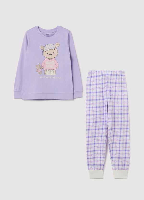 Ovs Pigiama in cotone bio stampa "Night with the girls"