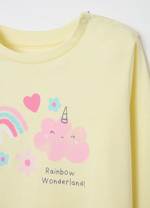 Ovs Pigiama In Cotone Bio Stampa "Rainbow Wonderland "