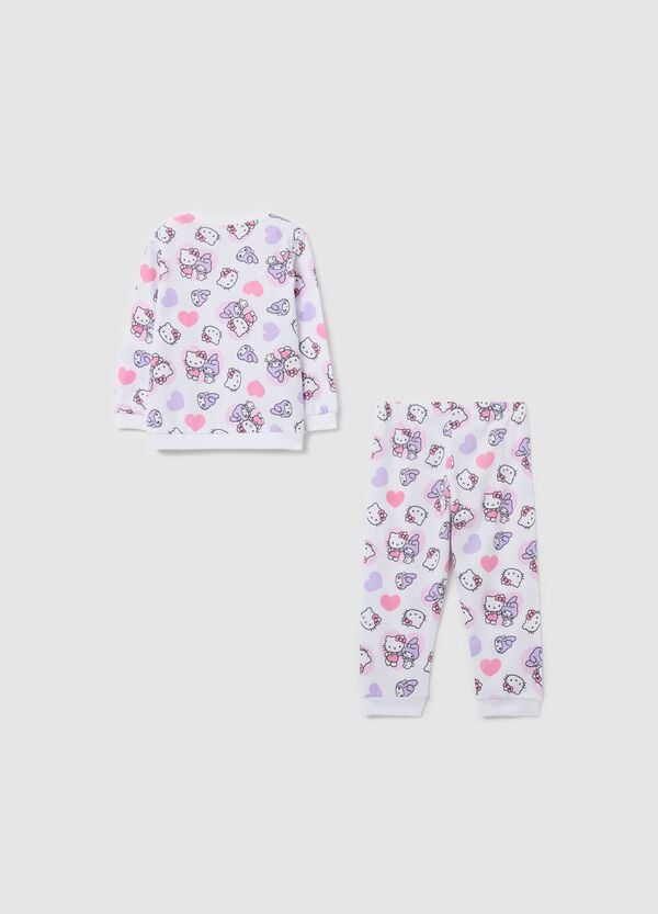Ovs Pigiama In Cotone Con Stampa Hello Kitty E Kuromi