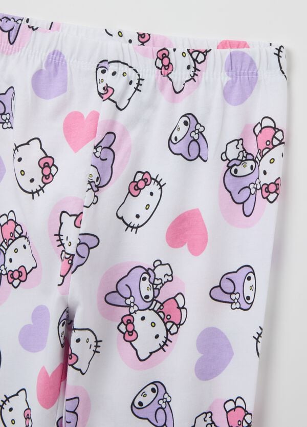 Ovs Pigiama In Cotone Con Stampa Hello Kitty E Kuromi