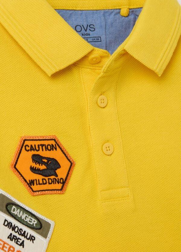 Ovs Polo In Piquet Con Patch E Stampa "Going To Discover"
