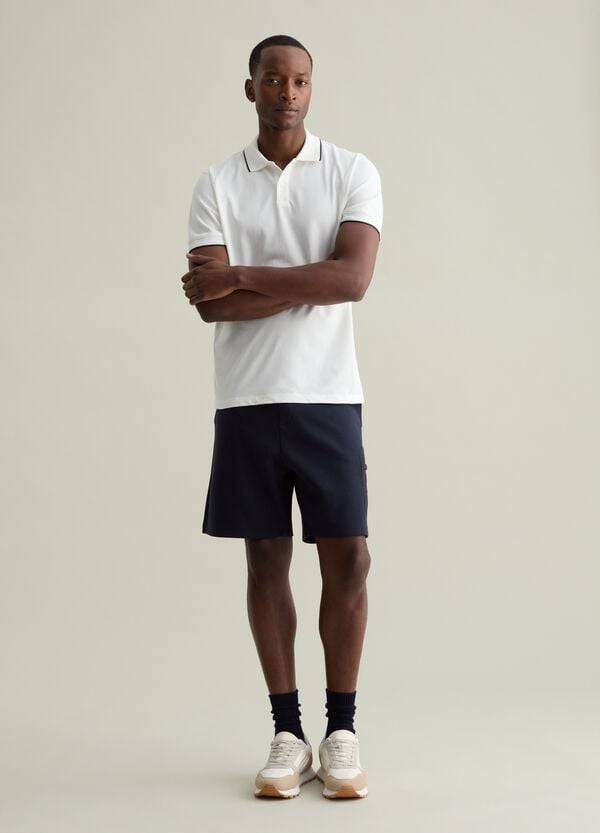 Ovs Polo In Tessuto Tecnico Con Profili A Contrasto