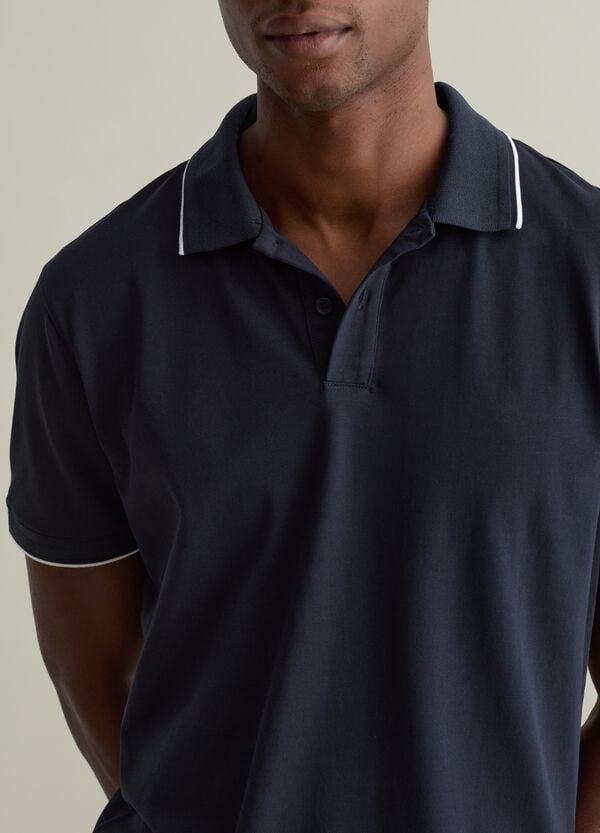 Ovs Polo In Tessuto Tecnico Con Profili A Contrasto