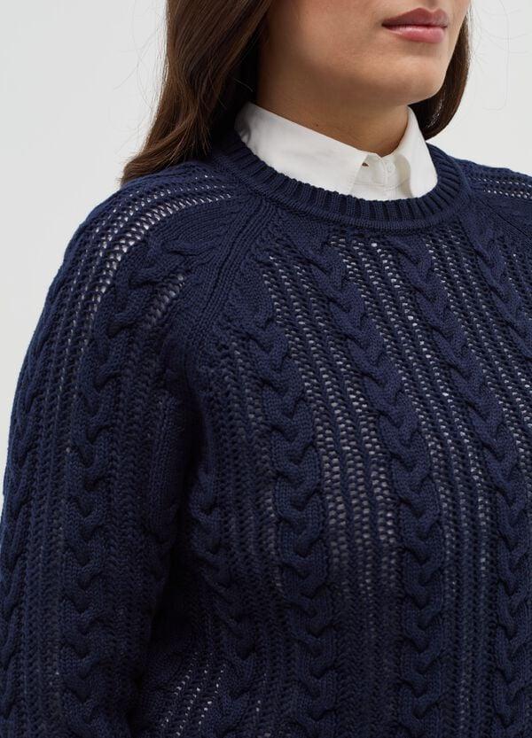 Ovs Pullover Crochet Con Lavorazione A Trecce Curvy