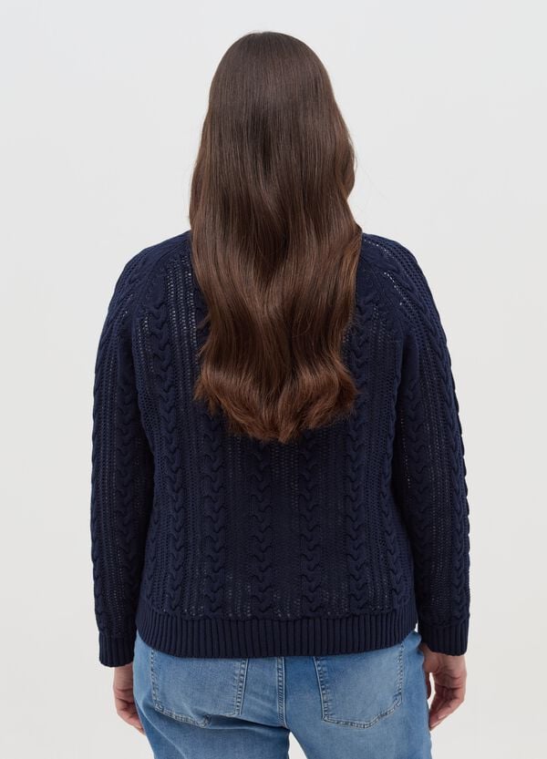 Ovs Pullover Crochet Con Lavorazione A Trecce Curvy