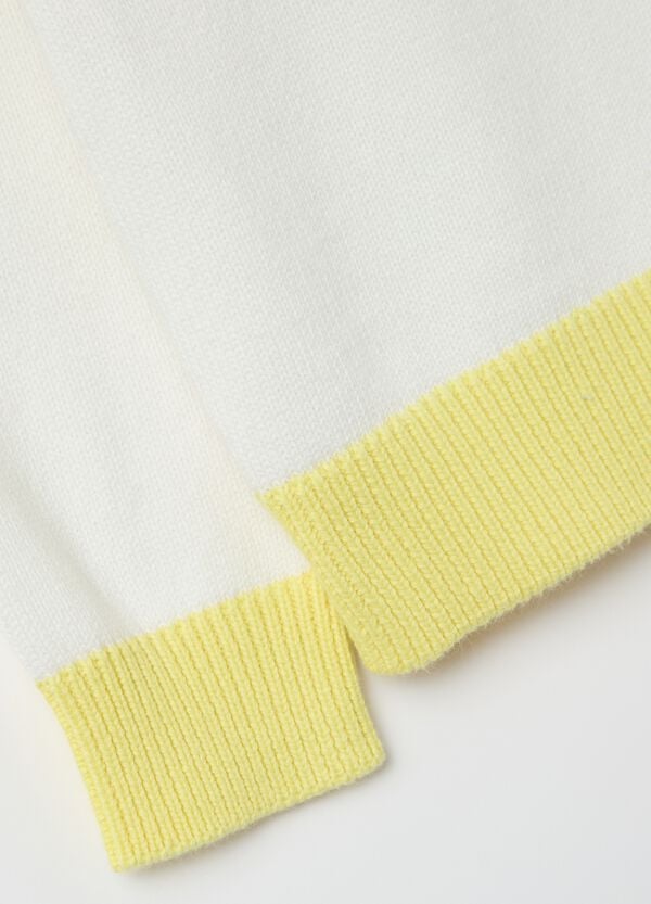 Ovs Pullover In Cotone Con Arcobaleno Di Paillettes