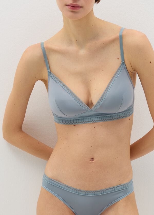 Ovs Reggiseno A Triangolo Semi Imbottito Con Motivo Geometrico