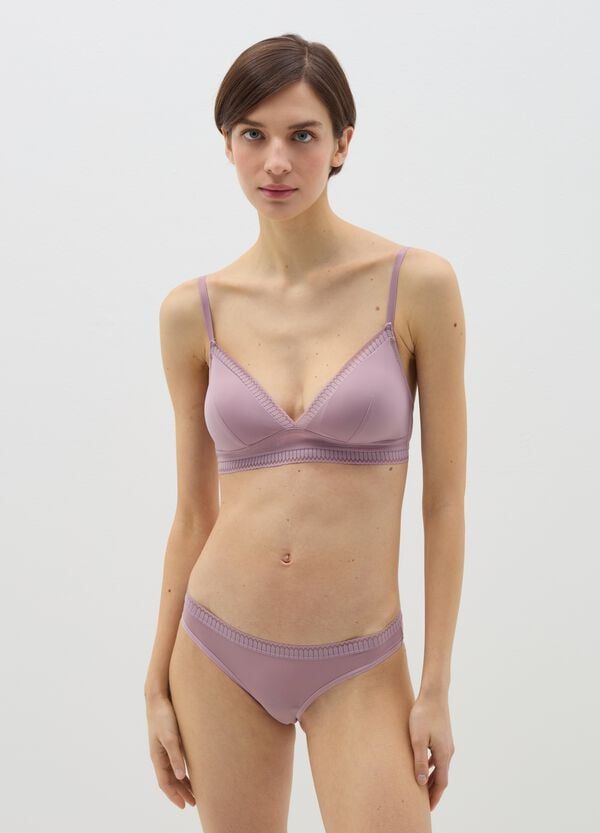 Ovs Reggiseno a triangolo semi imbottito con motivo geometrico