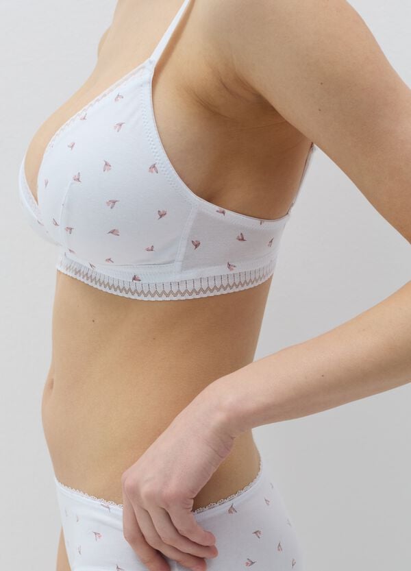 Ovs Reggiseno A Triangolo Semi Imbottito In Cotone Stretch