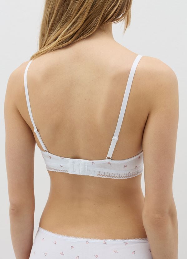 Ovs Reggiseno A Triangolo Semi Imbottito In Cotone Stretch