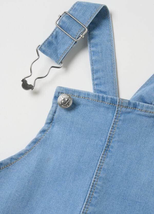 Ovs Salopette Gonna In Denim Stampa Paperina E Minnie